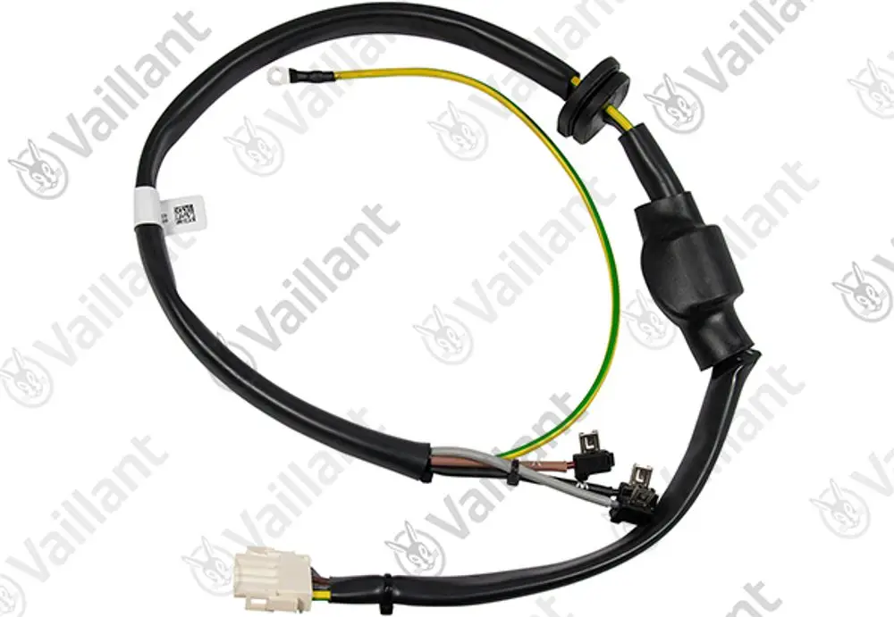 Kabelbaum mit mehreren Leitungen und Steckverbindungen von Vaillant, geeignet für elektrische Anwendungszwecke in Heizsystemen.